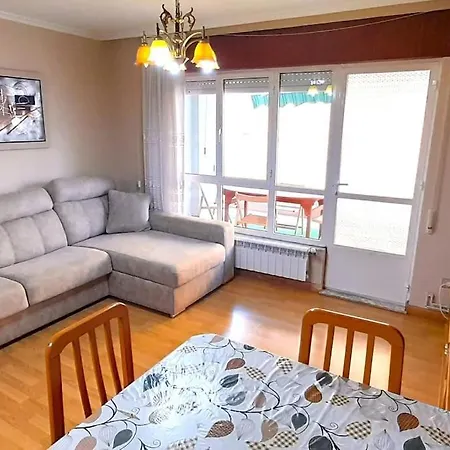 شقة Apartamento Playa Rapadoira Con Terraza فوز
