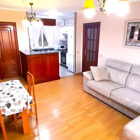 شقة Apartamento Playa Rapadoira Con Terraza فوز